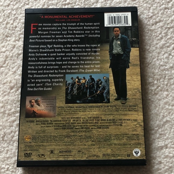 The Shawshank Redemption DVD - Picture 2 of 2